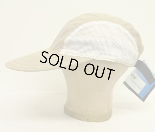 画像3: 90'S NORDIC GEAR "SUPPLEX NYLON" サイドメッシュ ロングビル キャップ ベージュ USA製 (DEADSTOCK)