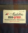 画像2: 60'S MANHATTAN "ALL COTTON" 半袖 オープンカラーシャツ チェック柄 USA製 (VINTAGE)