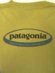 画像3: 90'S PATAGONIA 黒タグ オーバルロゴ バックプリント 長袖 Tシャツ ピスタチオ USA製 (VINTAGE)