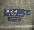 画像2: 90'S RALPH LAUREN "DONINGTON" シャンブレー チンスト＆マチ付き 長袖 ワークシャツ ブラック (VINTAGE)