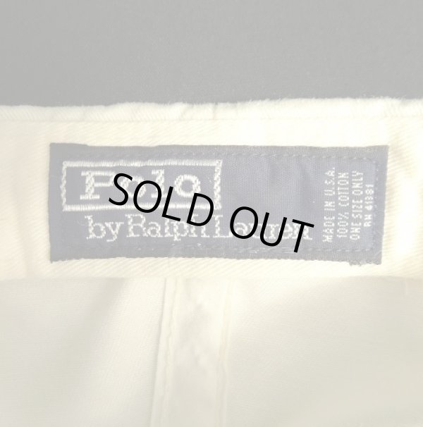 画像6: 90'S RALPH LAUREN ロゴ刺繍 ベースボールキャップ ホワイト USA製 (VINTAGE)