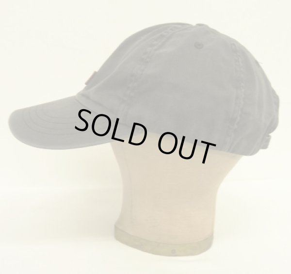 画像3: 90'S RALPH LAUREN "POLO SPORT" レザーロゴ ベースボールキャップ ブラック USA製 (VINTAGE)