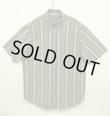 画像: 90'S LANDS' END コットン 半袖 BDシャツ ストライプ (VINTAGE)