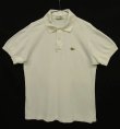 画像1: 70'S CHEMISE LACOSTE "T.I.M S.A.製" ポロシャツ ホワイト フランス製 (VINTAGE)