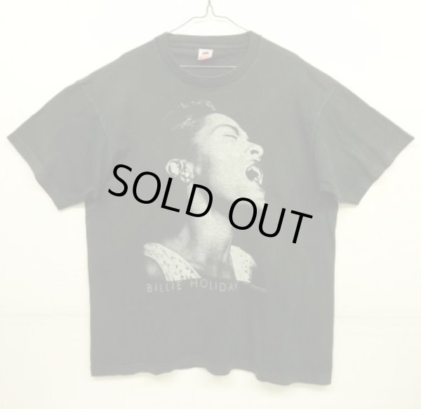 画像1: 90'S BILLIE HOLIDAY "GEAR INC" Tシャツ ブラック USA製 (VINTAGE)