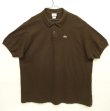 画像1: 80'S CHEMISE LACOSTE ポロシャツ ブラウン フランス製 (VINTAGE)