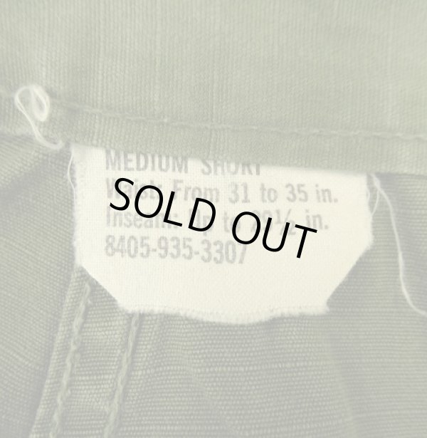 画像2: 60'S アメリカ軍 US ARMY "JUNGLE FATIGUE" カーゴパンツ M-SHORT (VINTAGE)