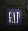 画像2: 90'S GAP 旧タグ リネン/レーヨン 半袖 オープンカラーシャツ ブラック (VINTAGE)