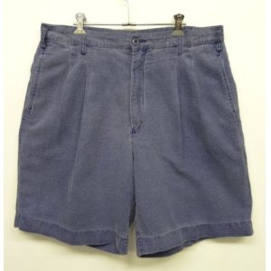 画像: 90'S GAP 旧タグ ツープリーツ リネンショーツ インディゴ (VINTAGE)