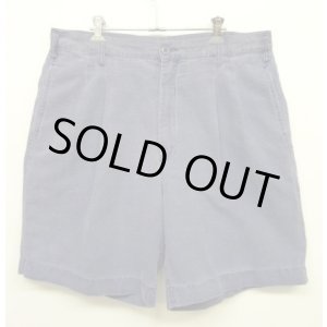 画像: 90'S GAP 旧タグ ツープリーツ リネンショーツ インディゴ (VINTAGE)