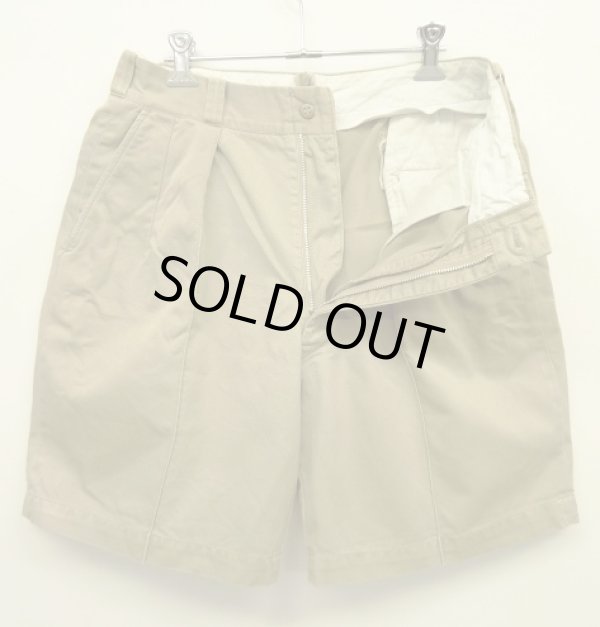 画像5: 50'S アメリカ軍 US ARMY コットン100% プリーツ入り チノショーツ RAPIDアルミジップ (VINTAGE)