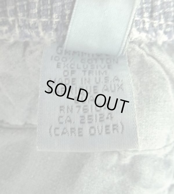 画像3: 90'S GRAMICCI 旧ロゴ ベルト付き ショーツ インディゴチェック柄 USA製 (VINTAGE)