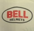 画像2: 70'S BELL HELMETS 染み込みプリント シングルステッチ 半袖 Tシャツ ホワイト (VINTAGE)