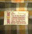 画像2: 60'S TOWNCRAFT 半袖 オープンカラーシャツ チェック柄 (VINTAGE)