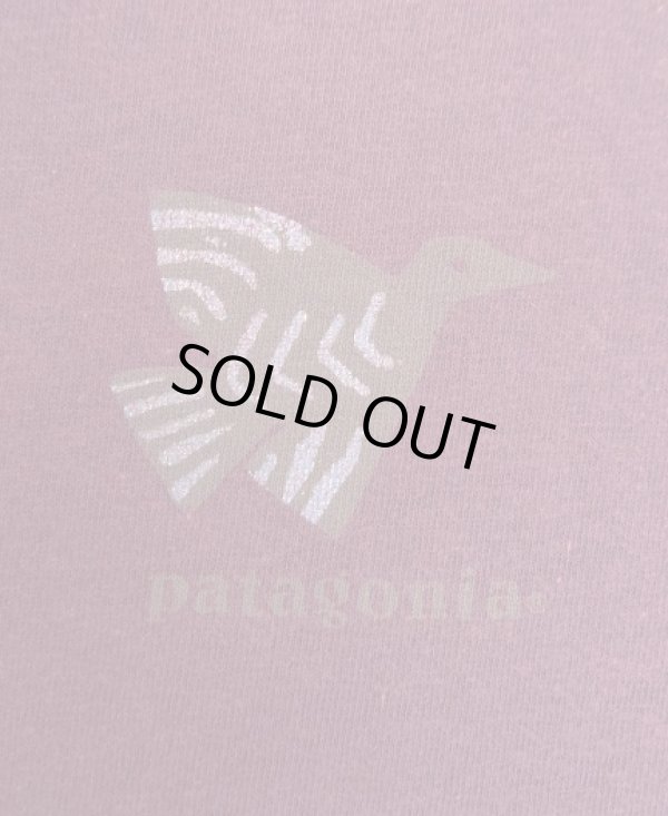 画像6: 90'S PATAGONIA 黒タグ シングルステッチ 半袖 Tシャツ ダークパープル USA製 (VINTAGE)