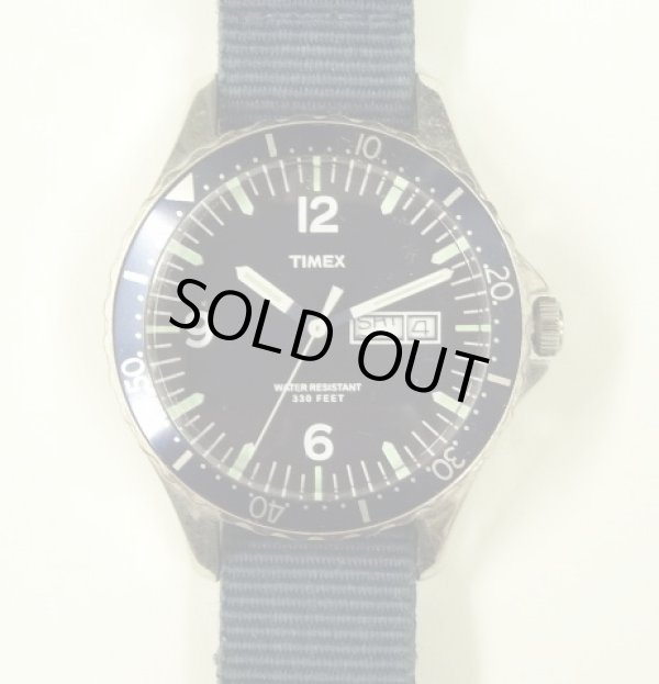 画像1: J.CREW x TIMEX ダイバーズウォッチ ネイビー (USED)