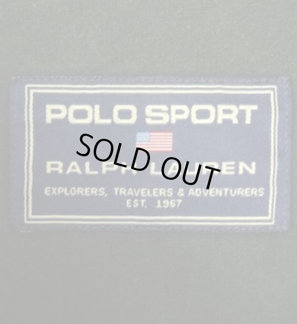 画像2: 90'S RALPH LAUREN "POLO SPORT" アジャスターボタン付き ベイカーパンツ ブラック (VINTAGE)