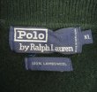 画像2: 90'S RALPH LAUREN ラムウール ニットポロシャツ ダークグリーン (VINTAGE)