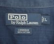 画像2: 90'S RALPH LAUREN "CORBRIDGE" コットン 長袖 オープンカラーシャツ ネイビー (VINTAGE)