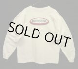 画像: 90'S PATAGONIA 黒タグ オーバルロゴ バックプリント 長袖 Tシャツ ホワイト USA製 (VINTAGE)