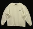 画像4: 90'S PATAGONIA 黒タグ オーバルロゴ バックプリント 長袖 Tシャツ ホワイト USA製 (VINTAGE)