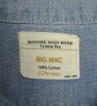 画像2: 70'S BIG MAC コットン100% シャンブレーシャツ ブルー (VINTAGE)