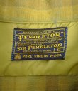 画像2: 60'S PENDLETON "SIR PENDLETON" ウール 長袖 オープンカラーシャツ チェック柄 USA製 (VINTAGE)