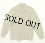 画像: 60'S PENDLETON "SIR PENDLETON" ウール 長袖 オープンカラーシャツ チェック柄 USA製 (VINTAGE)