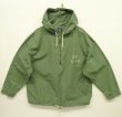 画像1: 90'S GAP 旧タグ コットン ハーフジップ デッキパーカー カーキ (VINTAGE)