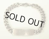 画像: アメリカ軍 "USN刻印入り" IDプレート チェーンブレスレット シルバー (VINTAGE)