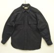 画像1: 80'S LL Bean "CHAMOIS CLOTH SHIRT" 長袖 シャモアクロスシャツ ネイビー USA製 (VINTAGE)