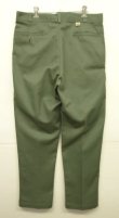 画像4: 80'S DICKIES チビタグ ツープリーツ ワークパンツ オリーブ W34L32 USA製 (VINTAGE)