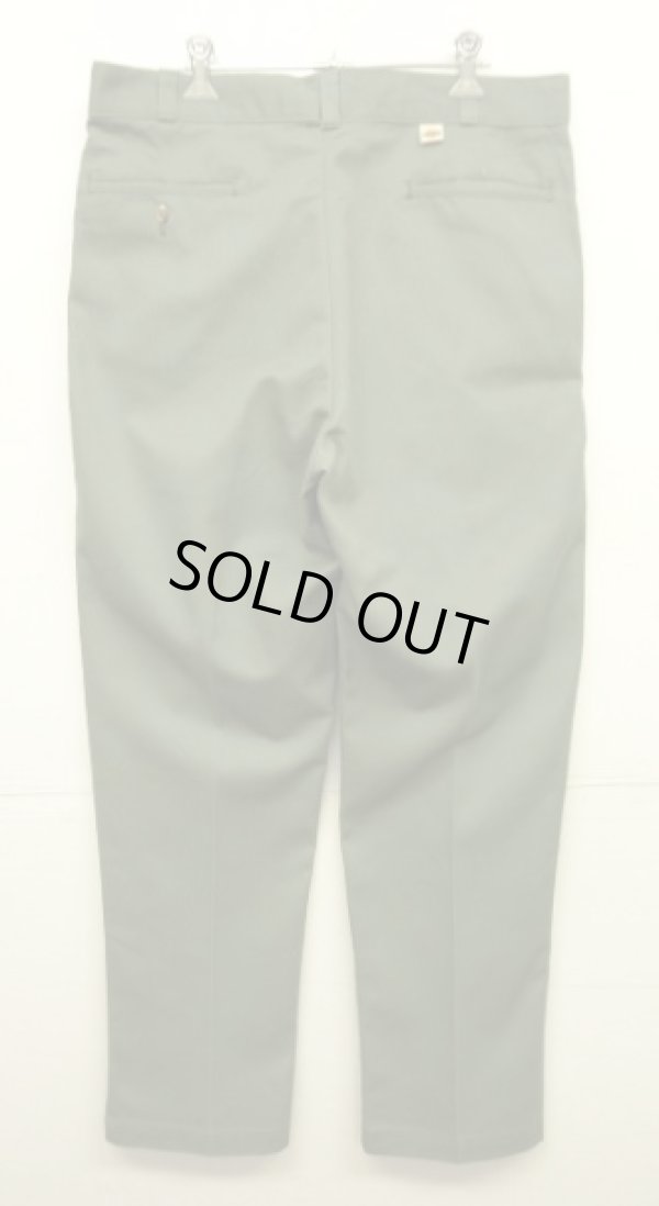 画像4: 80'S DICKIES チビタグ ツープリーツ ワークパンツ オリーブ W34L32 USA製 (VINTAGE)