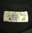 画像2: 80'S LL Bean by RUSSELL ATHLETIC 前Vガゼット ヘビーウエイト スウェットシャツ ブラック USA製 (VINTAGE)