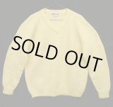 画像: MEISTER KNIT Vネック ラグランスリーブ セーター ナチュラル オーストリア製 (VINTAGE) 