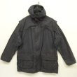 画像1: 90'S BARBOUR 3クレスト 旧タグ "DURHAM" オイルドジャケット NAVY イングランド製 (VINTAGE)