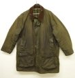 画像1: 80'S BARBOUR 2クレスト 旧タグ "BORDER" オイルドジャケット オリーブ イングランド製 (VINTAGE)