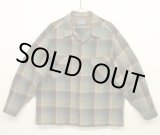 画像: 70'S PENDLETON "BOARD SHIRT" ウール オープンカラーシャツ オンブレチェック USA製 (VINTAGE)