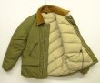 画像4: 80'S LL Bean 襟コーデュロイ グースダウンジャケット オリーブ USA製 (VINTAGE)