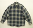 画像1: 90'S J.CREW 旧タグ レーヨン混 長袖シャツ オンブレチェック ポルトガル製 (VINTAGE)