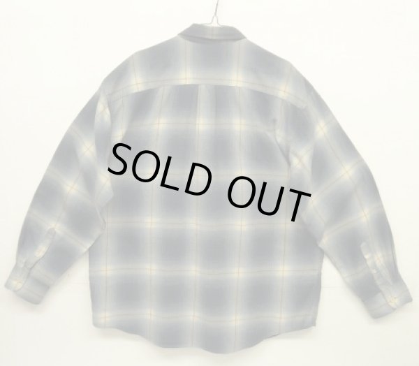 画像3: 90'S J.CREW 旧タグ レーヨン混 長袖シャツ オンブレチェック ポルトガル製 (VINTAGE)