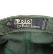 画像6: 90'S RALPH LAUREN エンブレムロゴ ベースボールキャップ グリーン USA製 (VINTAGE)