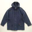 画像1: 90'S RALPH LAUREN バックプリント入り コットン デッキパーカー ネイビー (VINTAGE)