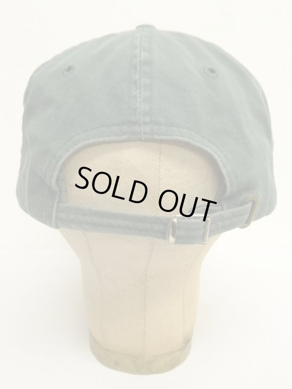 画像4: 90'S RALPH LAUREN エンブレムロゴ ベースボールキャップ グリーン USA製 (VINTAGE)