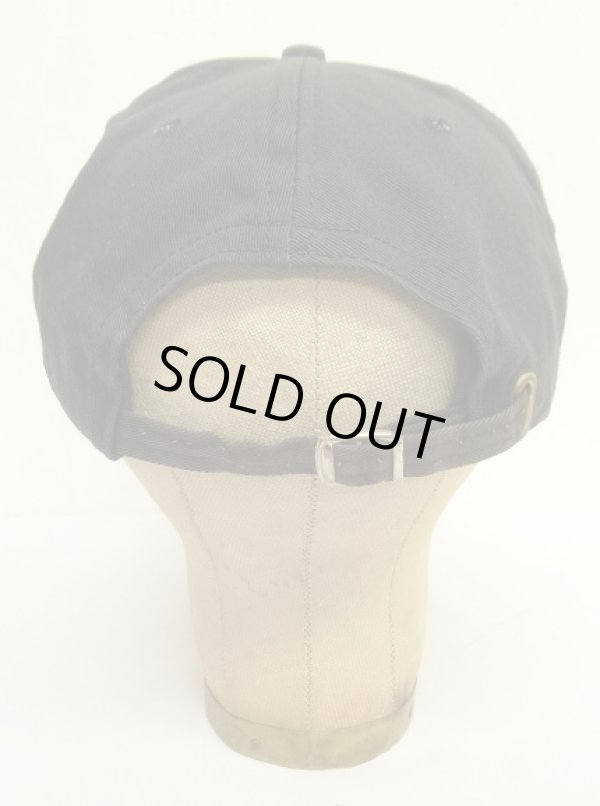 画像4: 90'S RALPH LAUREN ロゴ刺繍 ベースボールキャップ ブラック USA製 (VINTAGE)