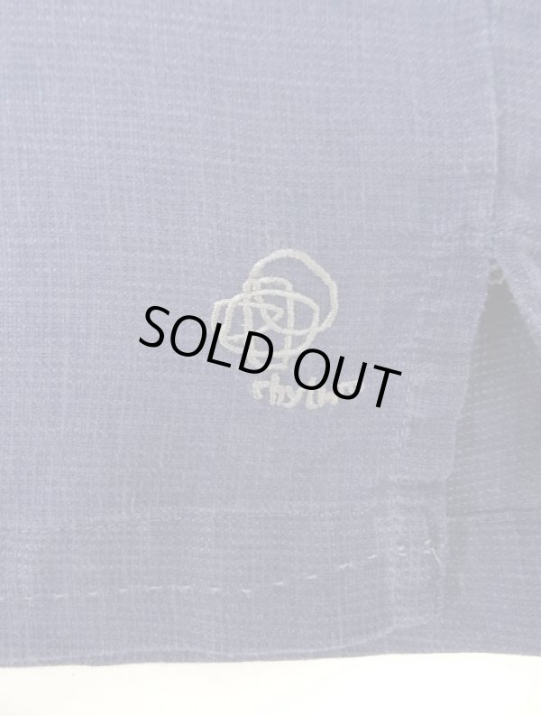 画像4: 04'S PATAGONIA "RHYTHM" 刺繍入り ヘンプ 長袖 フルジップシャツ インディゴ (VINTAGE)