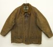 画像1: 90'S BARBOUR 3クレスト 旧タグ "MOORLAND" オイルドジャケット ブラウン イングランド製 (VINTAGE)