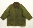 画像1: 90'S BARBOUR 3クレスト 旧タグ "GAMEFAIR" オイルドジャケット オリーブ イングランド製 (VINTAGE)