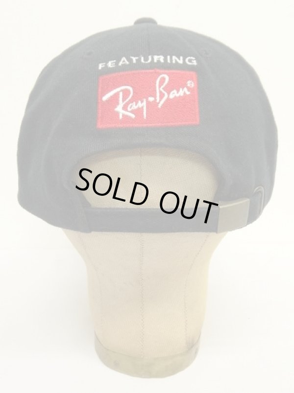 画像4: 90'S MEN IN BLACK x RAY-BAN オフィシャル ロゴ刺繍 ベースボールキャップ ブラック (VINTAGE)