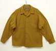 画像1: 60'S PENDLETON "BOARD SHIRT" ウール オープンカラーシャツ マスタード USA製 (VINTAGE)